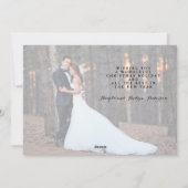 Vrolijk en getrouwd Hand Lettered Holiday Foto Feestdagenkaart (Achterkant)