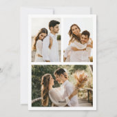 Vrolijk en getrouwd Mr & Mrs Christmas Fotocollage Feestdagenkaart (Achterkant)