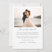 Vrolijk en getrouwd Pas getrouwd foto Kerst Kaart (Achterkant)