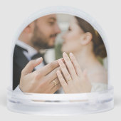 Vrolijk en getrouwd sneeuwbol (Achterkant)