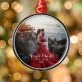 Vrolijk en getrouwd Tijdloos & Classic Passen getr Metalen Ornament