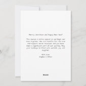 Vrolijk en getrouwde kerst Kaart (Achterkant)