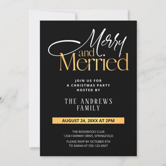 Vrolijk en getrouwde Passen getrouwd Kerst Kaart (Voorkant)