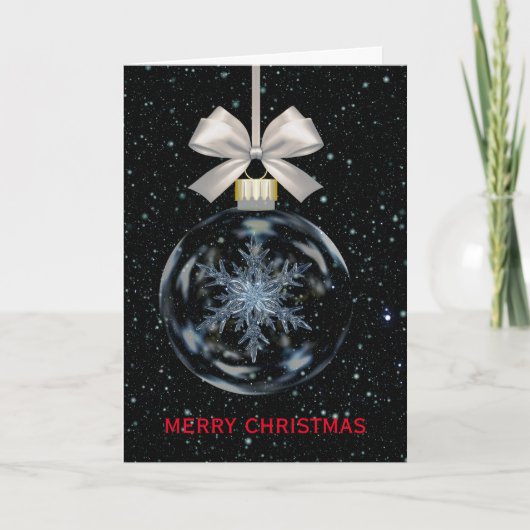 Vrolijk en gezegend kerstfeest feestdagen kaart (Voorkant)