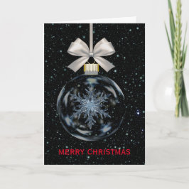 Vrolijk en gezegend kerstfeest feestdagen kaart