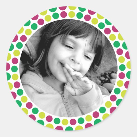 Vrolijk en helder 2010 Vakantie Foto Sticker (Voorkant)