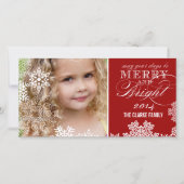 VROLIJK EN HELDER | 2014 VAKANTIE FOTOKAARTEN FEESTDAGENKAART (Voorkant)