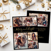 Vrolijk en helder 5 Fotocollage Kerstmis Feestdagenkaart