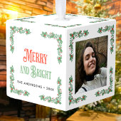 Vrolijk en helder aangepaste fototekst Kerstmis Decoratie