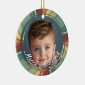 Vrolijk en helder aangepaste kinderfoto keramisch ornament (Rechts)