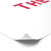 Vrolijk en helder Andere Kerst Gezegden Rood Perfect Poster (Hoek)