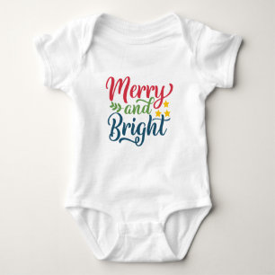 Vrolijk en helder Baby kerstoutfit - Vakantie Romper