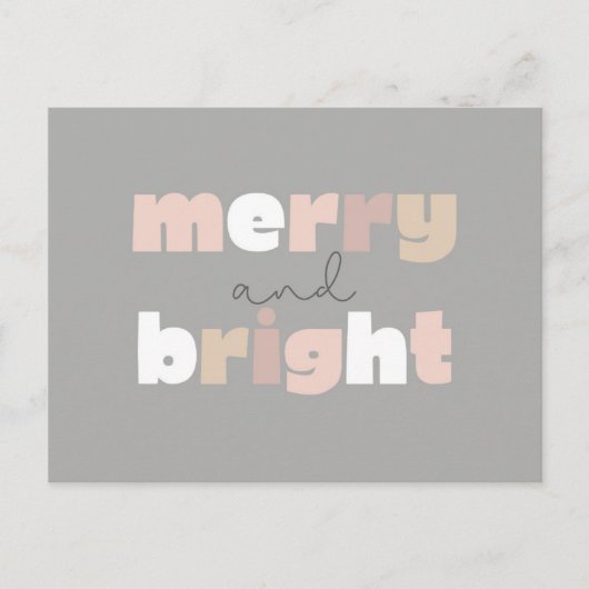 Vrolijk en helder Boho Christmas Briefkaart (Voorkant)