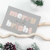 Vrolijk en helder Boho Christmas Briefkaart