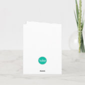 Vrolijk en helder Briefpapier - Blank Inside Notitiekaartje (Achterkant)