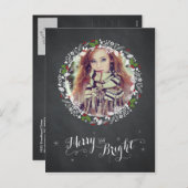 Vrolijk en helder - Chalkboard Briefkaart (Voorkant / Achterkant)