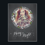 Vrolijk en helder - Chalkboard Briefkaart<br><div class="desc">De getoonde foto's zijn uitsluitend monsters en niet bestemd voor wederverkoop. Pas dit product aan met uw eigen afbeeldingen als u het wilt kopen. AANPASSING ♡ jouw naam, monogram, bericht, enz. toevoegen ♡ Gebruik uw favoriete lettertypen. ♡ Voeg aangepaste kleuren toe. LET OP ♡ De kleuren die online worden weergegeven,...</div>