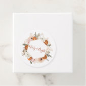 Vrolijk en helder Citrus Pine Vakantie Bedankjes Labels (In situ)