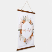 Vrolijk en helder citrus vakantiemuur hangend wandkleed (Gebogen)