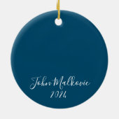 Vrolijk en helder Cookies Custom Child Foto Keramisch Ornament (Achterkant)