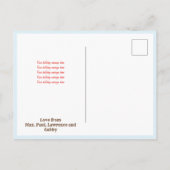 Vrolijk en helder cowboy Pet met bloemen kerst Aankondigingskaart (Achterkant)