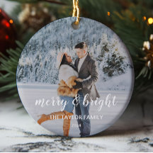 Vrolijk en helder Custom Couples Foto Kerstmis