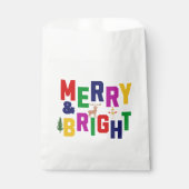 Vrolijk en helder dennenboom rendier sneeuwman bedankzakje (Voorkant)