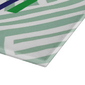 Vrolijk en helder dennenboom rendier sneeuwman snijplank (Hoek)