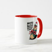 Vrolijk en helder: een feestelijke kerstburrito mok (Voorkant rechts)