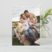 Vrolijk en helder eenvoudige vakantie Kaart (Staand voorkant)