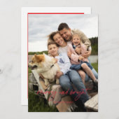 Vrolijk en helder eenvoudige vakantie Kaart (Voorkant / Achterkant)