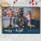 Vrolijk en helder Elegant Kerst Kinder Foto Feestdagenkaart