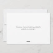 Vrolijk en helder familiefoto feestdagenkaart (Achterkant)