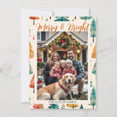 Vrolijk en helder | Familiefoto Kerstmis Feestdagenkaart (Voorkant)