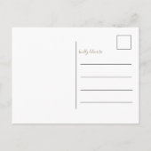 Vrolijk en helder Faux Gold 3 Foto Kerstmis Briefkaart (Achterkant)