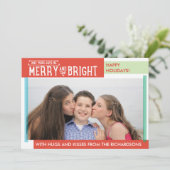 Vrolijk en Helder Feestdagenkaart (Staand voorkant)