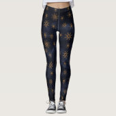 Vrolijk en helder feestelijk blauw Leggings (Voorkant)