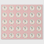 Vrolijk en helder feestelijk kleurrijk kerstfeest cadeaupapier (Vlak)