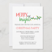 Vrolijk en helder feestfeest uitnodiging (Voorkant)