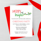 Vrolijk en helder feestfeest uitnodiging