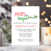 Vrolijk en helder feestfeest uitnodiging