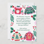 Vrolijk en helder foto collage kersttrui feestdagenkaart (Achterkant)