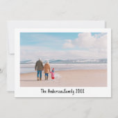 Vrolijk en helder foto Flat Holiday Kaart (Achterkant)