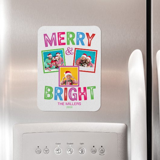 Vrolijk en helder fotofeest magneet