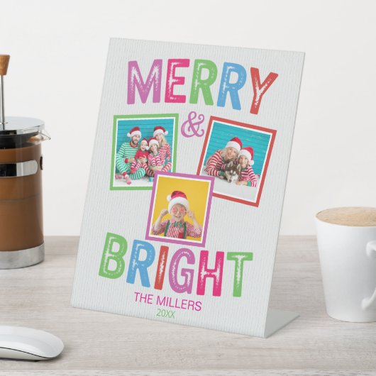 Vrolijk en helder fotofeest reclamebord met voetstuk (Insitu)