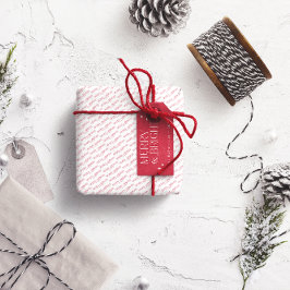 Vrolijk en helder gepersonaliseerd cadeaulabel