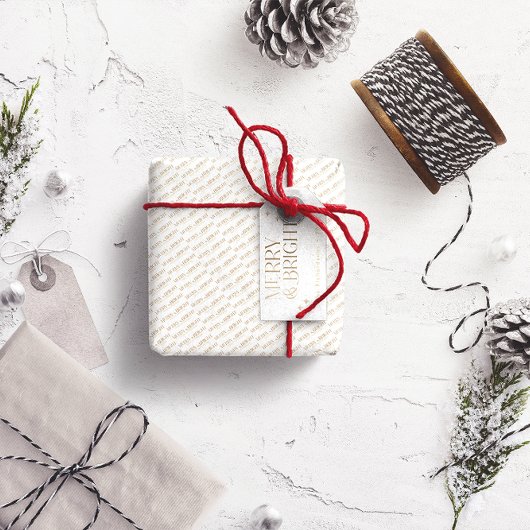 Vrolijk en helder gepersonaliseerd cadeaulabel