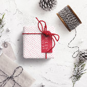 Vrolijk en helder gepersonaliseerd cadeaulabel