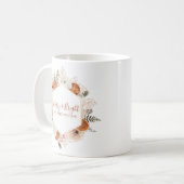 Vrolijk en helder gepersonaliseerde Citrus Pine Fl Koffiemok (Voorkant links)