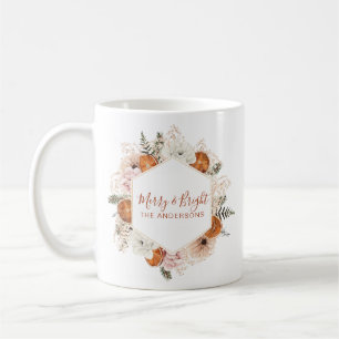 Vrolijk en helder gepersonaliseerde Citrus Pine Fl Koffiemok